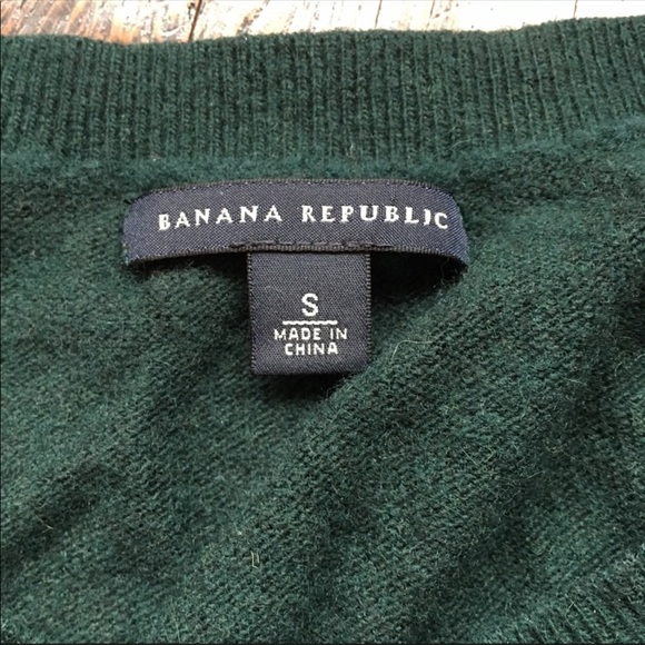 Banana Republic Forest Green Fitted Sweater Top - Picture 2 of 8
